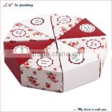 elegant and delicate food grade paper plain cake box