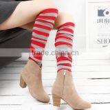 Wholesale Ladies Leg Warmer Women Boot Socks Beautiful Acrylic Leg Warmer Knit Boot Topper(KLW-0006) thumbnail-6