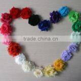 2.5" Shabby Trim , Shabby Chiffon Rosette Shabby Flower for Hair Accessory thumbnail-2