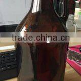 Personalized Amber Beer Whiskey Growler 64 oz Jug Bottle thumbnail-1