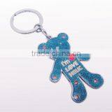 High Quality Custom Cute Bear Love Keyring With Romantic Design
