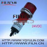 24VDC 10mm Led Wall Neon Led Pilot Light Indicator Light Red Color FL2-01 thumbnail-1