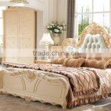 Latest China Wholesale Classic Chinese Wood Hand Carved French Bed thumbnail-1