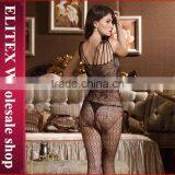 Wholesale Black Crochet Fashion Woman Sexy Lingerie Hot Full Body Stocking thumbnail-3