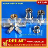 1000PSI Brass Push-in 6-mist Nozzle Water Cluster Head thumbnail-4