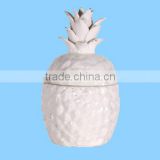 Ceramic pineapple Ice Bucket With Lid For Sale