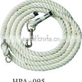 Three stranded nylon rope lead with NP snap