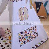 Wholesale White Cotton Canvas Children Kids Play Teepee Tent thumbnail-5