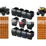 SPST 5 PIN DC 12V 20A 24V 10A Auto Marine LED Light Rocker Switch thumbnail-2