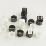 8mm Black Zirconia Ceramic Grid Design Wedding Wide Band Rings thumbnail-3