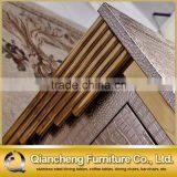 Living Room Golden Metal MDF Top Coffee Table Tea With Drawer thumbnail-3