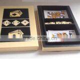 Bone Resin Combination Dice and Cards Box With Bone in Natural Polish thumbnail-1