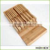 Bamboo Kitchen Knife Storage Block Knife Organizer & Holder Homex BSCI/Factory thumbnail-1