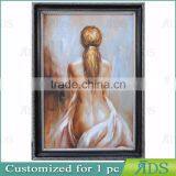 Wall Decorative Nude Girls Painting Naked Girl Handmade Drawing thumbnail-1