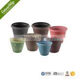 Large Round Coloful Indoor Reasonably Priced Plastic Flower Pot thumbnail-2