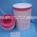 Wholesale Cheaper Wicker Baskets With Lid thumbnail-1