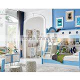 MJ665 2016 New Luxury Colorful White Bedroom Set Wooden Children Kids Teenager Bedroom Set thumbnail-5