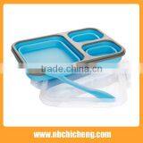 Silicone Lunch Box, Folding Lunch Box, Silicone Microwave Food Container thumbnail-2