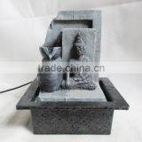 Resin Buddha Sitting With Bowl Table Fountain thumbnail-1