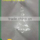 Clear Plastic Acrylic Hanging Christmas Tree Ornament thumbnail-2