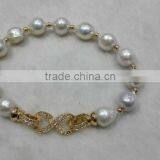 Alloy AA 10-11mm Freshwater Pearl Bracelet thumbnail-2