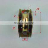 1.5 Inch Sliding Gate Wheel Diameter 40mm Thickness 12mm Bearing 6000RS Groove "U" With Outer Support ITEM:412PCR thumbnail-4