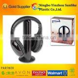 2014 Best Seller 5 in 1 Wireless Headset fm Radio Mp3 sd Card /Wireless Headph thumbnail-1