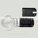 High Quality Cheap Factory Price Practical 3X Foldable Desktop Handheld Reading Magnifier With 2 LED Magnifying Glass thumbnail-3
