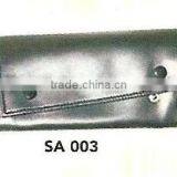 Three Fold Button Closure Leather Pouch thumbnail-1