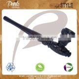 Best Selling Hi-polish Ebony Wood Smoking Pipe for Sale thumbnail-1