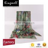 Eco-friendly Digital Print Fashion Design 100% Silk Scarves thumbnail-1