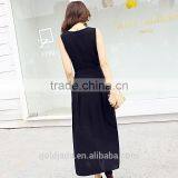 New Fashion Latest Design Lady Sexy Chiffon Maxi Dresses,long Dress With Waist Belt Women thumbnail-5