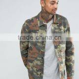 Custom Best Price High Quality Unlined Design Durable Functional Pockets Point Collar 100% Cotton Woven Camo Casual Men Jacket thumbnail-1