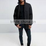 Wholesale Xinlan Best Price High Quality New Design Durable Lightweight 100% Cotton Black Running Casual Men Jacket thumbnail-4