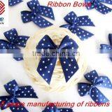 NAVY BLUE SATIN RIBBON BOWS for Garment thumbnail-2