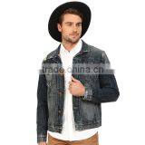 Men Fashion Denim Cotton Jacket Street Wear Custom Your Own Design thumbnail-3