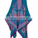 2017 New Western Wind Women Scarf Hand-sewn Twill Jacquard Imitated Cashmere Material Printed Women Cloak thumbnail-6