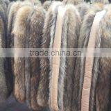 BBG-H-9 Natural Color Real Raccoon Fur Trim for Hood thumbnail-2