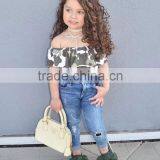 S17441A Sweet Girl Clothing Ruffle Girl Outfits Wholesale Children's Boutique Clothing thumbnail-1