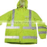 hi Vis Waterproof Reflective Winter Thick Jacket thumbnail-4