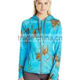 Latest Women Lightweight Camo Sweatshirt Zip Pullover Hoodies Sweatshirts Wholesale Organic thumbnail-2