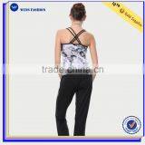 Latest Fancy Tops Girls Elastic Yoga Suit/Fitness Bra and Pants Set Wholesale thumbnail-2