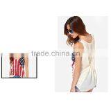 Polyester Tank Top Transparent Printed Striped Sold By PC thumbnail-3