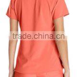 Women's V-neck Scrub Top Staff Nurse Uniform thumbnail-2