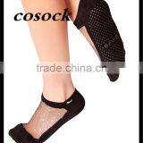 Glitter Mesh Non Slip Ergonomic Socks For Pilates Barre Ballet Yoga Dance thumbnail-1