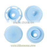 Resin Snap Fastener Set Buttons Scrapbooking Round Lightblue 11mm x 4mm 12mm x 4mm 12mm x 6mm 12mm x 6mm,300Sets,Bulk