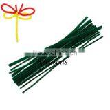 Dark Green DIY Christmas Terylene Chenille Stick Pipe Cleaner Craft 30cm thumbnail-1