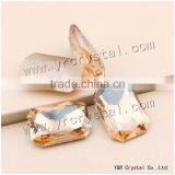 4627 Octagon Crystal 18*25mm Gold Shadow Color Stones for Decorate Shoes thumbnail-1