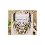 Beaded Crystal Stone Collar Neckline Vintage Necklace thumbnail-3