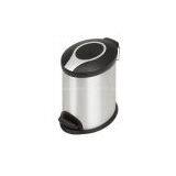 Ellipse Stainless Steel Pedaling Trash Can thumbnail-2